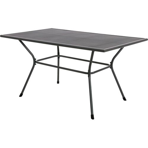 Tisch - 145x90x74,5 cm - Stahl - Netzplatte