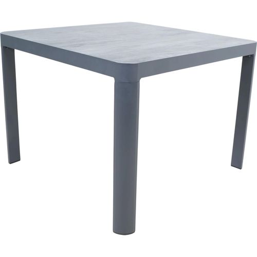 Tisch - 100x100x74 cm - Aluminium - Keramiklatten