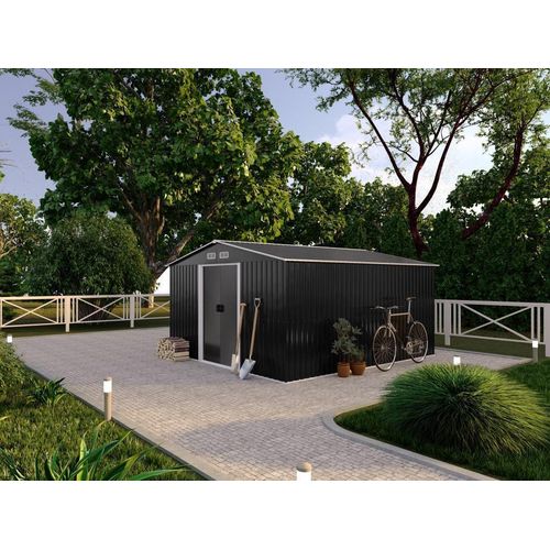 Gerätehaus Gartenhaus - Stahl - 13m² - MANSO