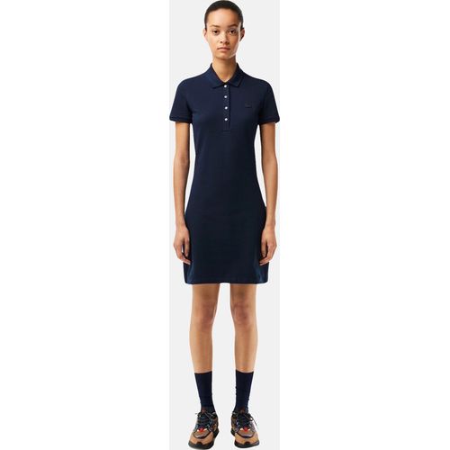 Lacoste Kleid Slim Fit Polo-Kleid aus Stretch-Baumwoll-Piqué