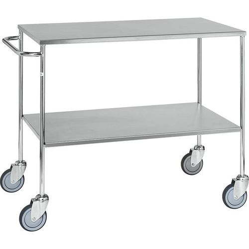 Servierwagen mit 2 Böden 1000 x 580 x 870 mm Traglast: 200 kg verzinkt