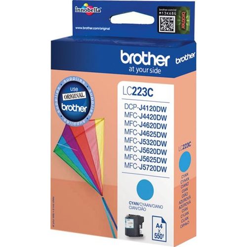 Tintenpatrone Brother LC-223C cyan (ca. 550 Seiten) Packung mit 5 Stück