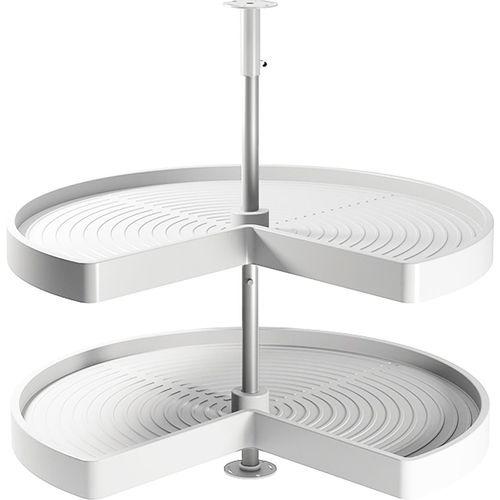 Emuca Shelvo 3/4 Spiel Mit Drehenden Tabletts Durchsichtig Durchsichtig One Size