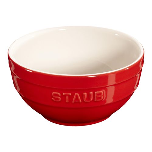 Staub Ceramique Schüssel 17 cm, rund, Kirsch-Rot, Keramik
