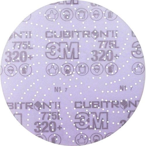 3M Klett-Schleifscheibe (CER) Hookit 775L Multilochung, 125 mm Durchmesser, Körnung: 320