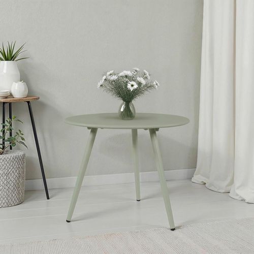 Ambia Garden Loungetisch , Salbeigrün , Metall , rund , konisch , 35 cm , Loungemöbel, Loungetische