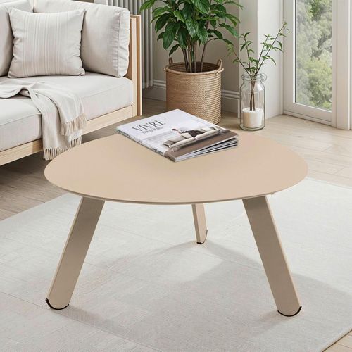 Ambia Garden Loungetisch , Taupe , Metall , organisch , eckig , 55x46x28 cm , gastro- und objekttauglich , Loungemöbel, Loungetische