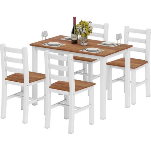 Esstisch Essgruppenset, Esstisch, 4 Stühle Esszimmerstuhl, Esszimmerset