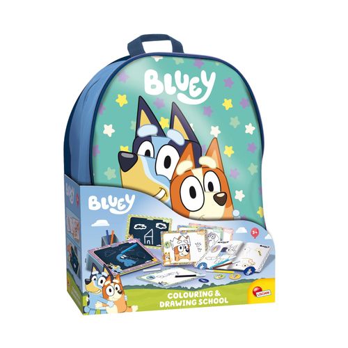 Lisciani 104604 - Bluey Mal und Zeichenschule mit Rucksack Malbuch malen zeichnen Kinder