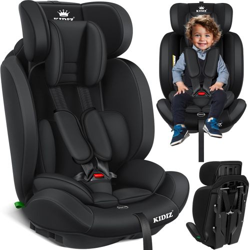 KIDIZ® Autokindersitz Kinderautositz ? Gruppe 1+2+3 ? 9-36 kg 5-Punkt-Sicherheitsgurt, Autositz, Kindersitz, Einstellbare Kopfstütze Mitwachsende Sitzerhöhung 1-12 Jahre, Stabil und Sicher