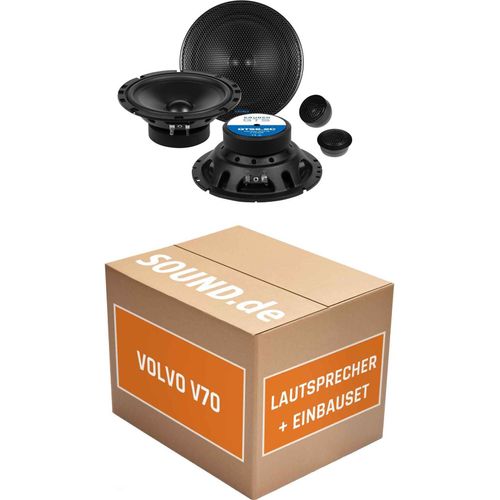 Lautsprecher Boxen Einbaupaket Front Crunch GTS passend für Volvo V70 L/P80 | 2x Tief-Mitteltöner 2x Hochtöner 4x Frequenzweiche