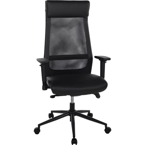 Bürostuhl ></noscript>Homepro< Kaltschaumpolster, Netrücken, schwarz - 68x117x68cm (BxHxT)