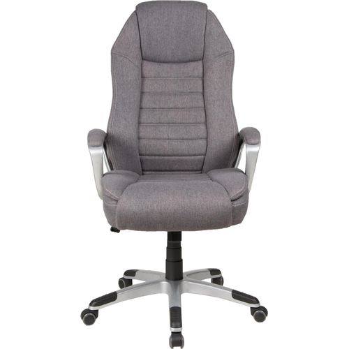 Chefsessel ></noscript>Dirk< Federkern, dunkelgrau, Webstoff - 66x116x66cm (BxHxT)