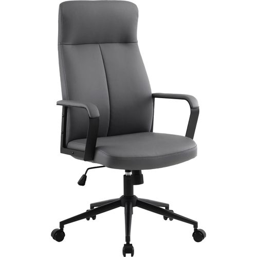 Chefsessel ></noscript>Conrad< Wippmechanik, in dunkelgrau - 58x116x58cm (BxHxT)