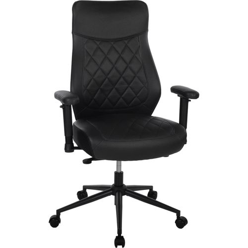 Bürostuhl ></noscript>Homepro< Rautensteppung, schwarz, Mikrofaser - 67x109x67cm (BxHxT)