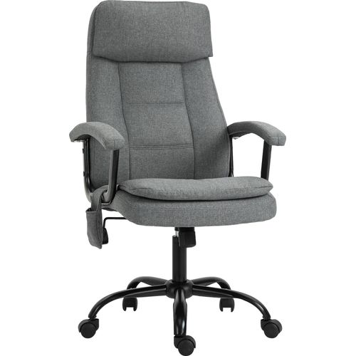 Massage Bürostuhl, ergonomischer Schreibtischstuhl, Gamingstuhl höhenverstellbar, Grau
