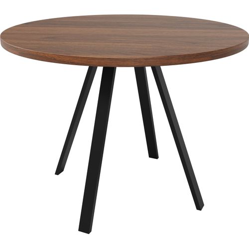 Runder Esstisch (80×80×75cm), Küchen-Esstisch, runder Couchtisch für 4 Personen, geeignet für Esszimmer, Wohnzimmer, Tischbeine aus Metall