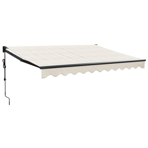 Elektrische Markise mit Kurbel Creme 3,5x2,5 m