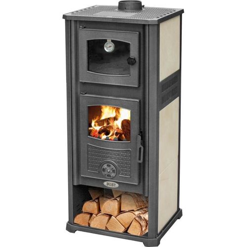 Kaminofen Roma G mit Backofen – 13 kW – Beige