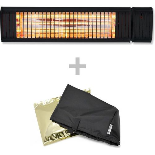 VASNER Appino 20 Infrarot-Heizstrahler black mit Abdeckhaube AirCape