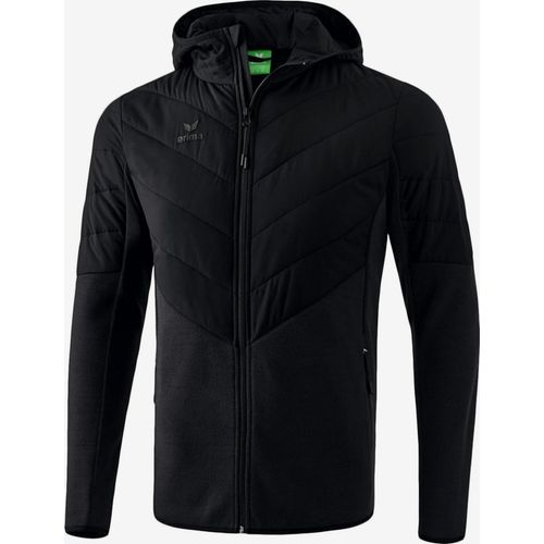 Erima Training Stepp-/Strickjacke mit Kapuze Trainingsjacke Herren schwarz Gr XL