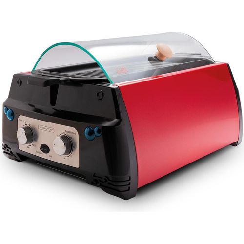 Livington Rotisserie Chef rot - Indoor-Drehgrill und Tischgrill-Kombination