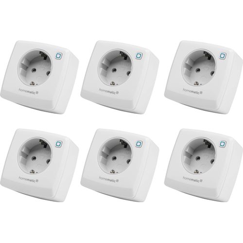 HOMEMATIC IP 157338A0, Schaltsteckdose, 6 Stück