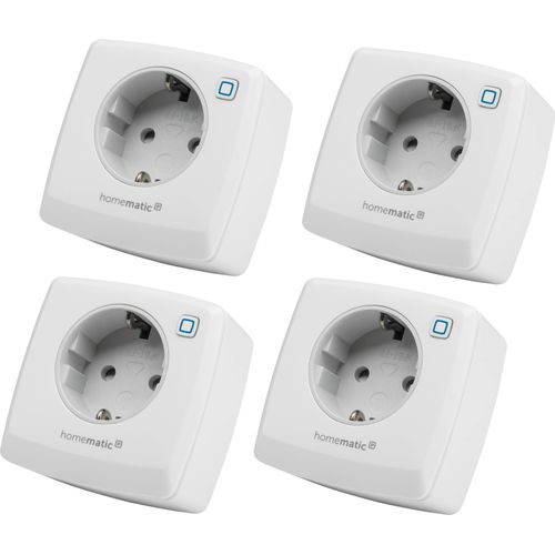 HOMEMATIC IP 157338A0, Schaltsteckdose, 4 Stück