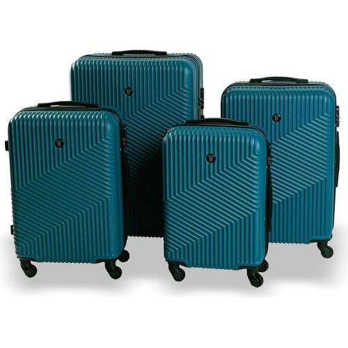 Reisekoffer BERTOO Milano - grünes Set 4 in 1