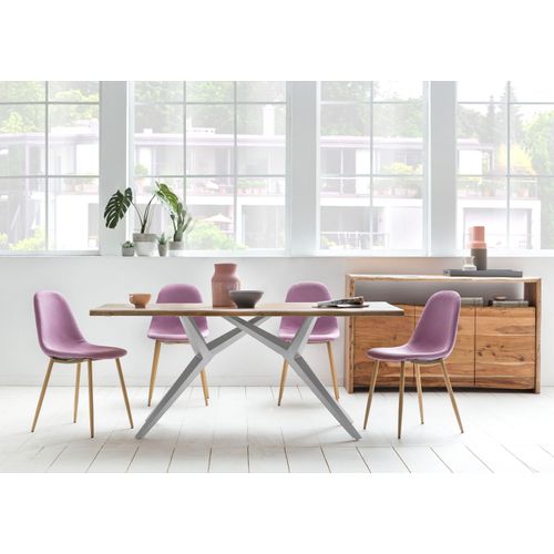 Tisch 240x100cm Wildeiche Metall Holztisch Esstisch Speisetisch Küchentisch
