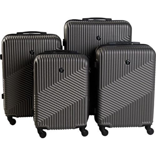 Reisekoffer BERTOO Milano - dunkelgraues Set 4 in 1