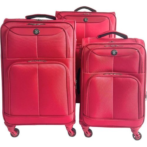 Reisekoffer BERTOO Bolzano - rot Set 3 in 1