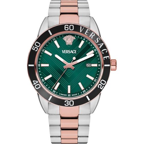 Versace Herren Quarzuhr Greca Urban Grün VEYCA0624