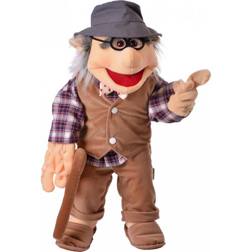 Großvater Handpuppe als Bauchrednerpuppe 65 cm