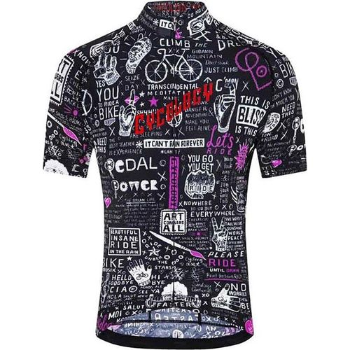 Cycology Bike Graffiti Kurzarm-radtrikot Schwarz XL Mann Schwarz XL