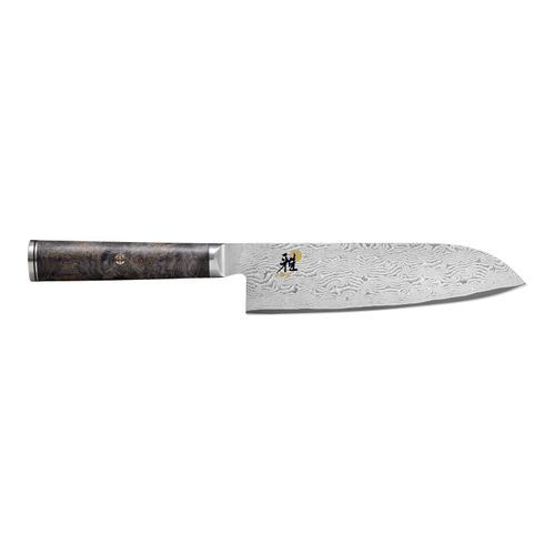 MIYABI BLACK 5000MCD67 Santokumesser 18 cm, Glattschliff