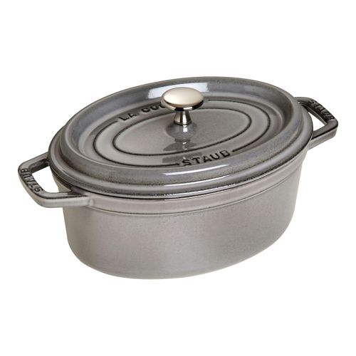Staub La Cocotte Cocotte 23 cm, oval, Graphit-Grau, Gusseisen Image