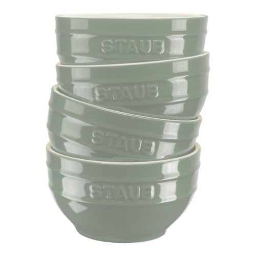 Staub Ceramique Schüssel Set 14 cm / 4-tlg, Eukalyptus, Keramik Image