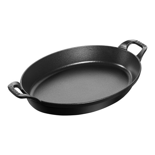 Staub Specialities Ofenform 32 cm, oval, Schwarz, Gusseisen Image