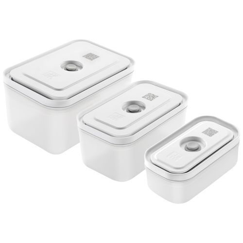 ZWILLING Fresh & Save Vakuum Boxset, S/M/L / 3-tlg, Kunststoff, Semitransparent-Grau Image