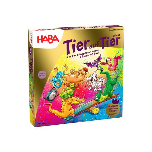 HABA Unisex Spiel Tier auf Tier Deluxe 1er Pack