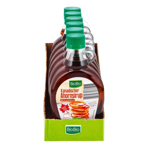 BioBio Ahornsirup 250 ml, 6er Pack