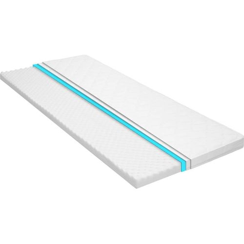 Matratzenauflage 100 x 200 cm Kaltschaum Ei-Profil 6 cm