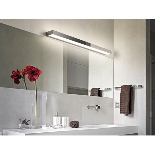 LED Wandlampen Set für Bad & WC Chrom 90cm Spiegelleuchten Up Down Badlampen