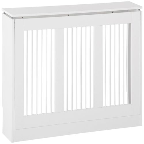HOMCOM HOMCOM Heizkörperverkleidung Heizungsabdeckung 90 x 18 x 84 cm Heizkörper Abdeckung für Schlafzimmer Wohnzimmer Weiß