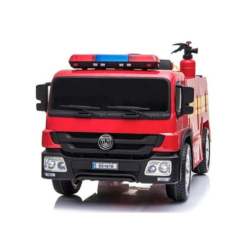 Kinder Elektroauto Feuerwehrauto 12V, zwei Motoren, Audio, LED, FB