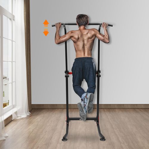 Kraftstation Klimmzugstange Fitnessstation Fitnessstudio Trainingsgerät 165-210cm 330LBS für Klimmzüge Stahl