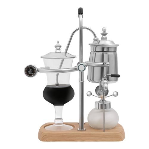 Kaffeemaschine, antike Kaffeekanne, Multifunktional Extraktionswerkzeuge für handgebrühten Kaffee, Silber