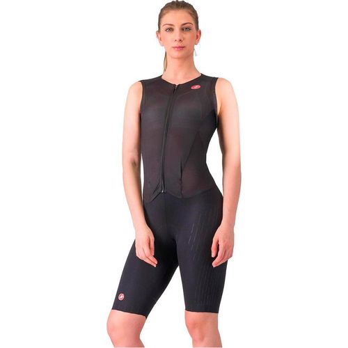 Castelli Integral Free Sanremo 3 ärmelloser Triathlonanzug Schwarz L Frau Schwarz L