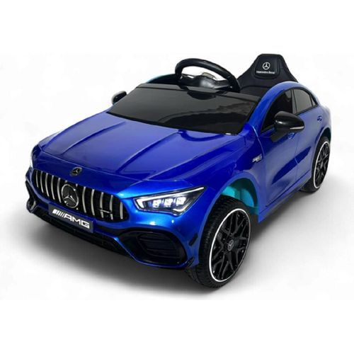 Kinder Elektroauto Mercedes CLA 45s AMG, VIER Motoren+LED+Audio+EVA+FB